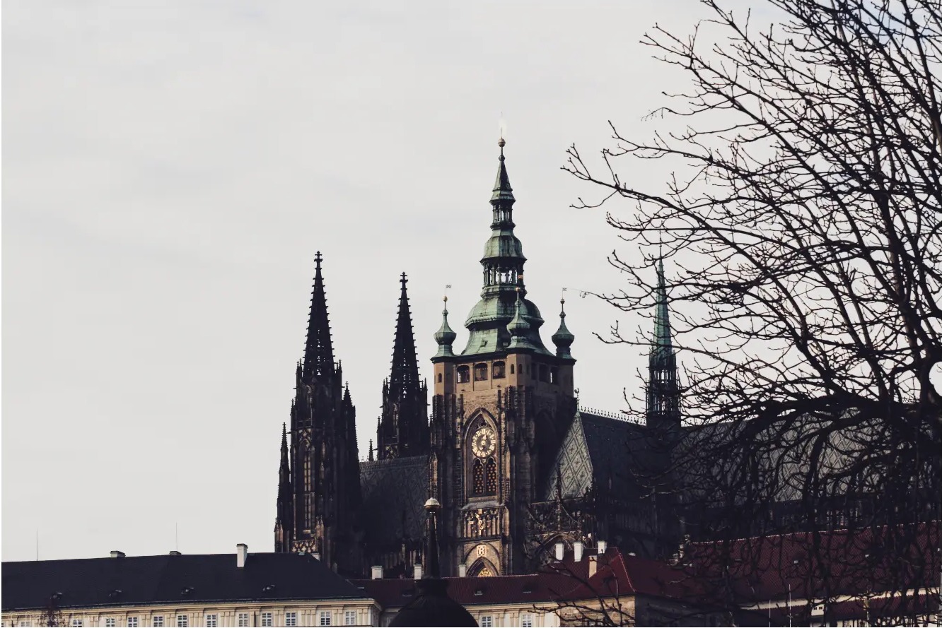 Prague Castle and St. Vitus Cathedral spires